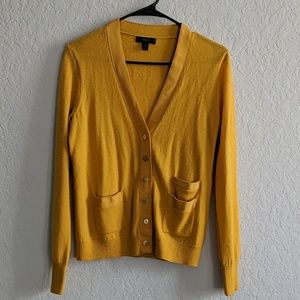 J.Crew mustard/gold cardigan